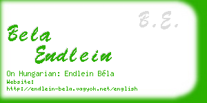 bela endlein business card